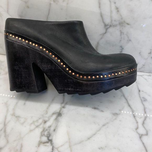 Rag and Bone leather platform clogs - Picture 1 of 9